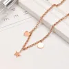 Collane con ciondolo di design di marca GGity Trend Luxury Women Fashion Jewelry Lettera in metallo Double G Logo Crystal Pearl For Woman Men Collana