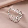 Band Ringen Roestvrij Stalen Ringen Eenvoudige Rechthoek Geometrisch Ontwerp Mode Ring Voor Vrouwen Sieraden Engagement Anniversary Party Meisjes Geschenken J230531