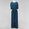 Vrouwen Jumpsuits Vrouwen Elegante Kantoor Dame Formele Zakelijke Werkkleding Mode Rompertjes Wijde Pijpen Broek Casual Zomer Overalls Vrouw