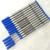 High Quality (10 pieces/lot ) 0.7mm black / biue refill for Roller ball pen stationery write smooth pen accessories