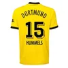 Xxxl 4xl 23 24 REUS SOCCER Jerseys Haller Reyna Hazard Dortmunds Schulz Hummels 2024 2025 Fan Wersja gracza koszulka piłkarska Brandt Bellingham Men Zestawy dla dzieci mundury mundury