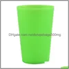 Wine Glasses Reusable Sile Portable Printed Outdoor Beer Drinking Cup For Travel Picnic Pool Cam Drop Delivery Home Garden Kitchen D Dhzqi