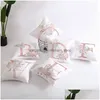 Kuddefodral 18x18Inch Pink Letters Soft Pillow Case Peach Skin Office SOFA CUSHION LIVE SEAT DECORATIVE ER VT1784 Drop Deliver DHTBR