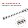 Trimmers Nettoyeur d'oreille portable Set Nettoyage de l'oreille Spirale Eurt Eart Remover Eart Curette Spirale Oreille à oreille Papée Écoute à oreille Outils de nettoyage