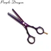 Outils Costume 5.5 "Inox Violet Dragon Violet Barber Makas Ciseaux de coupe Ciseaux amincissants Fournitures de coiffure Ciseaux à cheveux Z1104