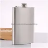 Hip Flasks En Acier Inoxydable Poche Mini Flacon Alcool Whisky Liqueur Bouchon À Vis 4/10/18 Oz Extérieur Portable Bouteilles De Vin Drop Delivery Dhwq1