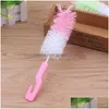 Brosses De Nettoyage En Gros De Qualité Alimentaire Bébé Bouteille De Lait Brosse Avec Crochet Mélanger Les Couleurs Pratique Mamelon Alimentation Eau Tee Coupe Dh0449 Dro Dhrq7