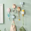 Ganci Simpatico scoiattolo Appendiabiti da parete Cartone animato Appendiabiti per chiave Ombrello Asciugamano Cap Coat Bagno Organizzatore Camera da letto