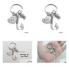 Party Favor Fish Hooks Keychain Metal Sier Color Dad Key Chain Keyring For Father Daddy Fashion Jewelry Fathers Day Gift Vt0119 Drop Dheox