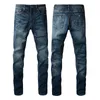 Jeans da uomo firmati Jeans attillati strappati Jeans da uomo Pantaloni da moto in denim causali sottili da uomo taglia 28-40