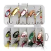 Baits Lures 10pcsbox Spoonbait Crankbaits Fishing Wobblers for Pike Crochet Kit Artificial Bait Metal Spoon Spinner Lure 230530