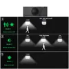 مصباح جدار شمسي مقسم 108LED 153LED 150COB 210LED في الهواء الطلق مقاوم للماء 3 أوضاع الحركة مستشعر حديقة مصابيح المرآب