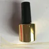 Borstels Groothandel 8ml Nagelgellak Flessen Lege Glazen Nagelbuizen met Borstelstaaf Gouden Fles Zwart Deksel Make-uppakket