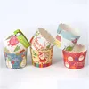 Cupcake 50 Stuks Cartoon Papier Cups Vetvrij Leuke Wrapper Party Bakken Cup Liners Vt1634 Drop Levering Thuis Tuin Keuken D Dhsn7