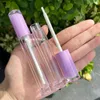 Borstar 10/30/50/100st 5 ml Makeup Container rosa Vit Purple Lip Balm Behållare Tom Lipgloss Container Packaging Wand Brush