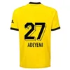 23 24 Reyna Sancho voetbaltruien Fans speler 2023 Reus Adeyemi Fullkrug Haller F.Nmecha Hummels voetbalhirt Brandt Malen Camesita Sabitzer Men Kid Uniformen