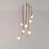 Ceiling Lights Pick Your Autunum Fruit LED DIY Glass Bubble Textile Belt Lamparas De Techo Chandelier Lamp For Dinning Room