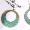 Hoop Earrings Bohemian Ethnic Set With Retro American Turquoise Vintage Big Hoops For Women Ear Ring