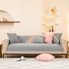Stol täcker ull soffa kudde modern enkel icke-halkhandduk vinter tredimensionell jacquard bekväm bomull