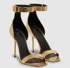 Letnie sandały uma luksusowe buty cielę skóra nagie czarny czarny pasek kostki sztylet pięta logo impreza holiday lady gladiator sandalias eu35-43