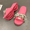 Sandals Women Summer Slippers Shine Bear Decoration Platform Outside Vacation Beach Non-Slip Slides Flip Flop Casual Shoe Female