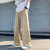 Men's Pants Spring Cotton Wide Leg Pants Men Fashion Solid Color Casual Pants Men Streetwear Korean Loose Straight Pants Mens Trousers S-5XL 231130