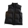 Heren Vesten 2023 Casual Dons Katoen Lente En Herfst Winter Koreaanse Versie Trend Wear Vest Warme Stand Kraag jas B38