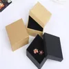 7 7 3CM Gift Kraft Box Jewelry Boxes Blank Package Carry Case Cartboard 50st Lot GA5507H