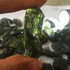 A Natural Moldavite green aerolites crystal stone pendant energy apotropaic4g-6g lot rope Unique Necklace 210319243b