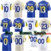 Camisa de futebol personalizada homens mulheres juventude Tyler Higbee Puka Nacua Byron Young Tutu Atwell Ernest Jones Fuller Christian Rozeboom