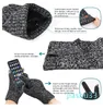 5-Finger-Handschuhe, 3-teiliges Wollmütze-Schal-Set, Winter-Strick-Touchscreen, fauler Halswärmer, warm, modisch, warm