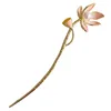 Hair Clips Elegant Vintage Metal Pearl Stick Chinese Style Flower Chopsticks Accessories For Women Headdress Headwear