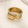 Designer jewelry Brand Packing Jewelry Designer Rings Women Love Charms Wedding Supplies Gold Plated Stainless Steel Fine Finger Ring