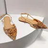 Leren sandalen met pailletten, luxe designerschoenen, sexy hoge hakken voor dames, puntige stiletto's, trouwschoenen, mode-gesp, kledingschoenen, comfortabele vrijetijdsschoenen voor buiten