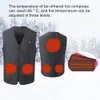 Coletes masculinos colete aquecido colete de aquecimento elétrico roupas de aquecimento de carregamento aquecimento colete de aquecimento de inverno colete quente inteligente 231122