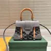 Frau Mini Saigons Umhängetaschen Designer-Tasche Holz Umhängetasche Dame Holzhandtasche süße Tragetaschen Leder 5A 2023