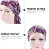 Berets Printed Turban Hat Sleep Cap Hair Bonnet Sleeping Elastic Cotton For Adults Chemo Hats Scarf Braids