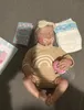 Bonecas 19 polegadas Levi Reborn Baby Doll já pintada terminada dormindo tamanho nascido 3D pele veias visíveis arte colecionável 231130