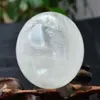 NATURAL RAINBOW CLEAR QUARTZ CRYSTAL SPHERE BALL HEALING GEMSTONE35 -40MM STAND309d