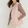 Damesvesten Lente Herfst Dames Ultralicht 90% Witte Eendendons Vest Warm Winter Slank Gilet Onder Parka Vrouwelijke Voering Draagbaar Uitloper