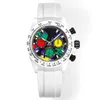 AET Montre de luksuse luksusowe zegarki projektantów 40x13,5 mm 7750 Chronograph Mocning Ruch
