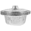 Bowls 5 Sets Grill Plate Outdoor Tin Foil Pot Baking Pans Disposable Cake Containers Aluminum Portable