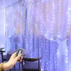 Décorations de Noël LED Rideau Guirlande Fée Lumières Feston avec Année À Distance Décoration Fête De Mariage Décoration 231130