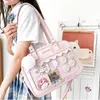 Avondtassen Japanse Kawaii Schoudertas voor Vrouwen PU Leer Itabag Transparant JK Tote Handtassen Preppy Ita Crossbody 231130