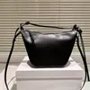 Messenger Bag Hobo Shoulder Bags Women Crossbody Purse Cowhide Handbag Fashion Genuine Leather Classic Letters Lady Bag Removable Strap Zipper Open