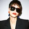 Orecchini pendenti 2023 Trend pendente in acrilico occidentale clip per orecchio in smalto rosso blu da donna designer di gioielli di lusso vintage boutique di marca