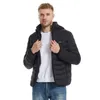 Racing Jackets Men's Heated Jacket Windproof Coat Hooded Heating Warm Electric Skiing For Winter