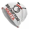 Berets bromptons składanie roweru logo czaszki czapki czapki hip hop zima ciepłe mężczyźni kobiety dzianiny czapki dorosłe unisex bonnet
