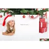 Decorações de Natal Chapéus Santas Hat High-Grade Long Plush Papai Noel Bonito Adts / Kids Cosplay Party Drop Delivery Home Garden Festi Dhqso