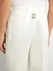 Pantalon pour hommes Design original Pantalon décontracté blanc 2023 Ceinture de personnalité peut desserrer le défilé de mode